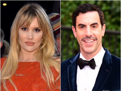 British stars Emerald Fennell and Sacha Baron Cohen have been nominated for Writers Guild Awards (Matt Crossick/Ian West/PA)
