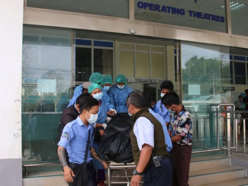 The woman died in hospital (AP)