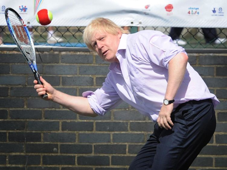 Prime Minister Boris Johnson said he was ‘thrilled’ he will be able to play tennis again (Jonathan Brady/PA)