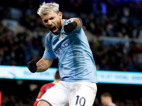 Manchester City’s greatest goalscorer Sergio Aguero is set to leave the club (Martin Rickett/PA)