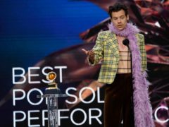 Harry Styles won his first Grammy after Watermelon Sugar was named best pop solo performance (Chris Pizzello/AP)