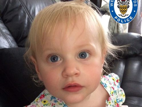 Lilly Hanrahan was 21-months-old when she suffered catastrophic injuries at the hands of Sean Sadler (Family handout/West Midlands Police/PA)