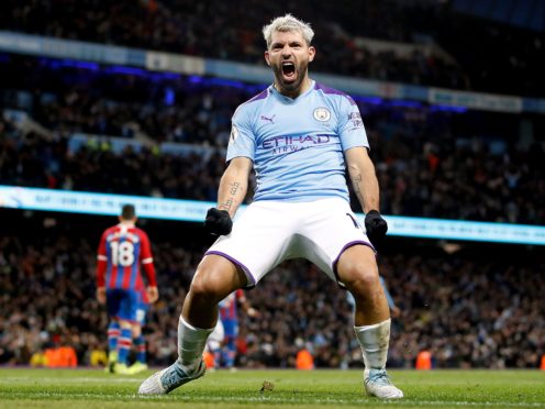Sergio Aguero has scored 257 goals in 384 appearances for Manchester City (Martin Rickett/PA)