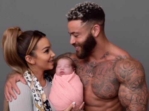 Ashley Cain and his partner Safiyya are raising £1 million for specialist cancer treatment for their daughter Azaylia Diamond (Anthony Nolan/PA)