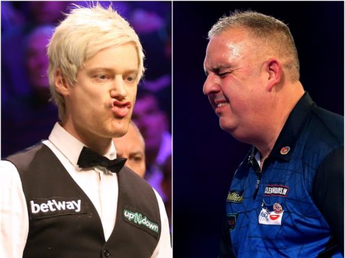 Neil Robertson and James Richardson (Nigel French/Steven Paston/PA)