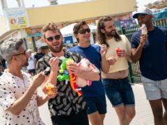 Tan France’s Queer Eye co-stars shared their delight at the fashion designer’s baby news (Ryan Collerd/Netflix)