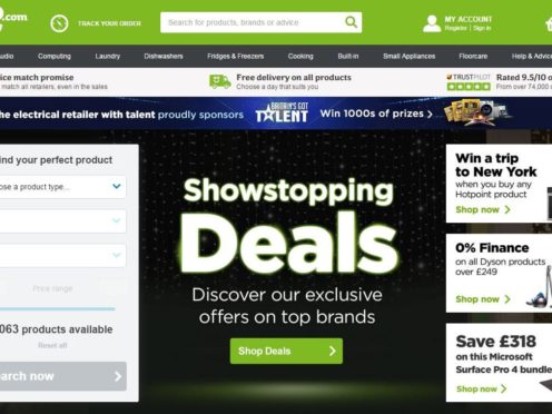 Online electricals retailer AO World said it expects to deliver bumper profits over the year ahead despite the reopening of high street rivals (AO.com/PA)