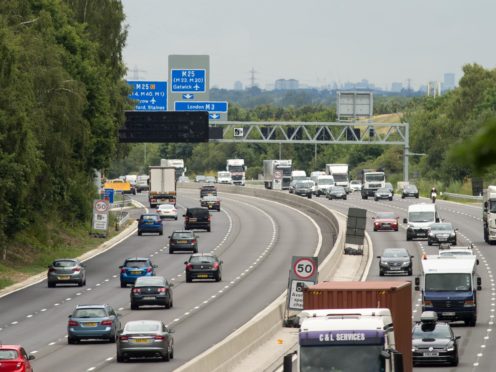 No new smart motorways without a hard shoulder will open in England unless radar technology to detect broken down vehicles is installed, Transport Secretary Grant Shapps has announced (Steve Parsons/PA)