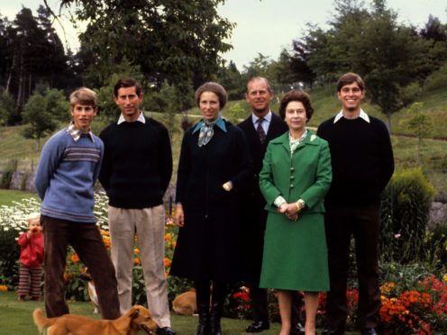 The Duke of Edinburgh and the Queen and their children in 1979 (PA)