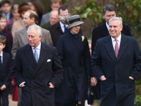 The Prince of Wales (left) and the Duke of York (Joe Giddens/PA)
