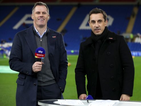 Sky Sports pundits Jamie Carragher (left) and Gary Neville (Nick Potts/PA)