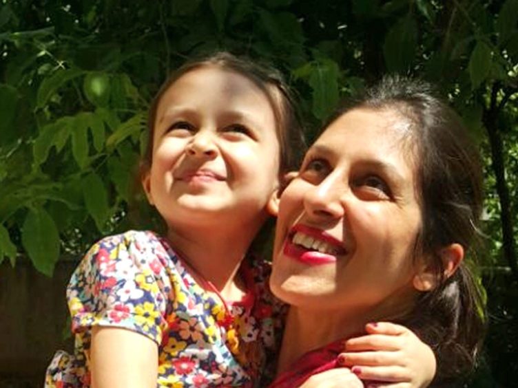Nazanin Zaghari-Ratcliffe with her daughter Gabriella (The Free Nazanin campaign)