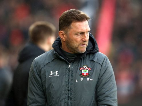 Ralph Hasenhuttl takes Southampton to Tottenham on Wednesday (Mark Kerton/PA)
