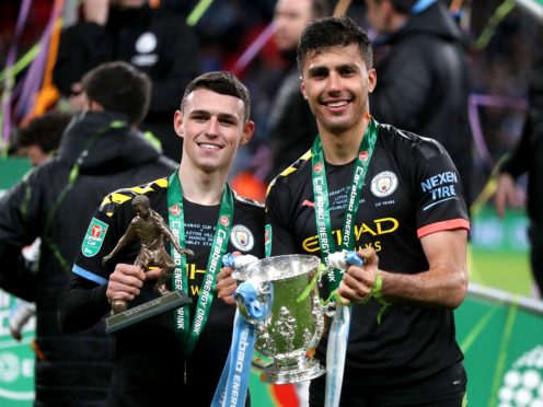 Manchester City are hoping to retain their grip on the Carabao Cup (Mike Egerton/PA)