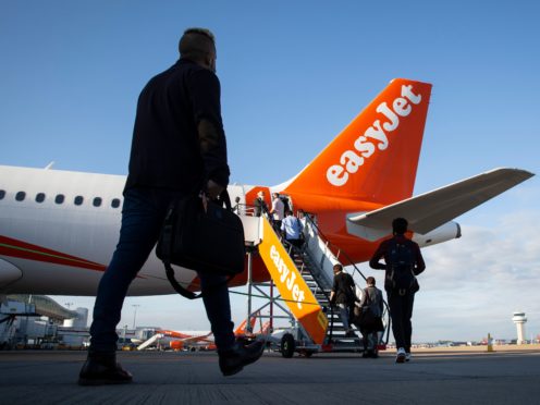 Chief executive Johan Lundgren said PCR tests are ‘way over and above what the cost is of an average easyJet fare’ (Matt Alexander/PA)