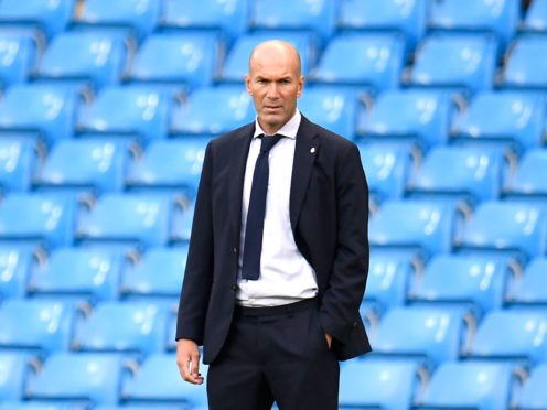 Zinedine Zidane, pictured, will hope Real Madrid can shake off any lingering Super League worries for their Champions League clash with Chelsea (Peter Powell/PA)