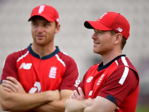 Jos Buttler (left) and Eoin Morgan are among the players in India (Dan Mullan/PA)
