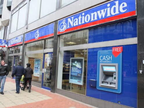 A branch of Nationwide Building Society in 2013. First-time buyers with deposits as low as 10% will be able to borrow five and-a-half times their income when taking out a longer-term mortgage, Nationwide said (Paul Faith/PA)