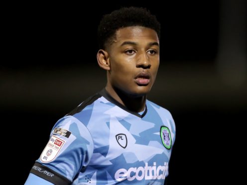 Jayden Richardson hit the bar for Forest Green in the goalless draw with Exeter (Richard Sellers/PA)