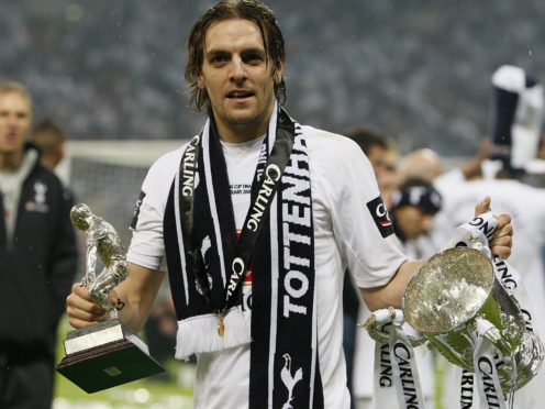 Jonathan Woodgate scored Tottenham’s extra-time winner in the 2008 League Cup final (Dave Thompson/PA)
