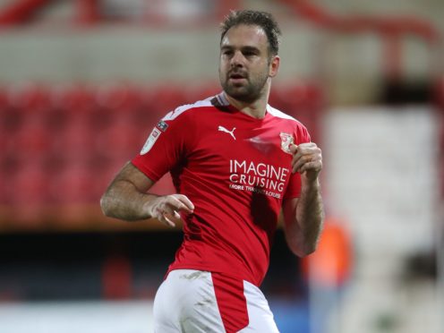 Brett Pitman was Swindon’s hero (Nick Potts/PA)