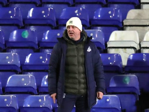Keith Hill’s Tranmere edged a win at Bradford (Simon Marper/PA)