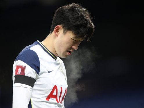 Tottenham’s Son Heung-min has been the target of online racist abuse (Martin Rickett/PA)