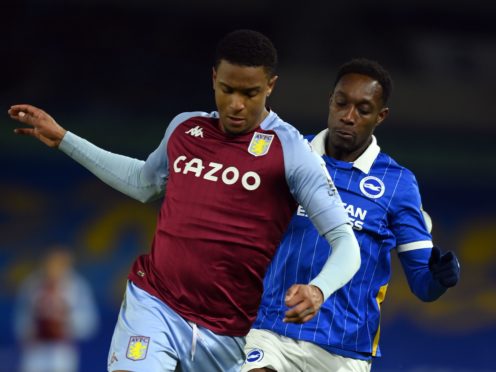 Ezri Konsa, left, has signed a new contract at Villa Park (Mike Hewitt/PA)