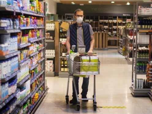 Shoppers are making more trips to supermarkets and buying less online as lockdown lifts and the vaccine rollout boosts confidence, according to new figures (Victoria Jones/PA)