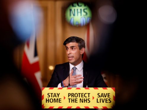 Chancellor Rishi Sunak has borrowed billions of pounds to help prop up the economy during the Covid pandemic (Tolga Akmen/PA)