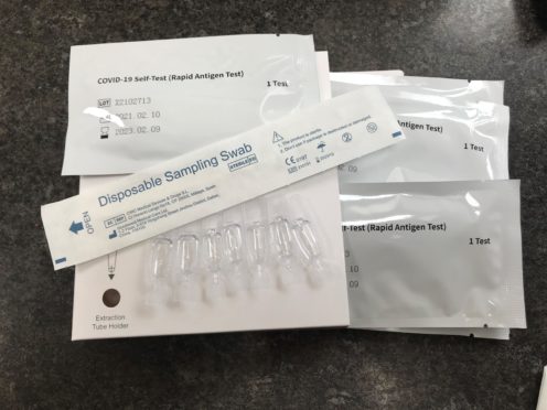 Covid-19 self-testing kits (Zoe Linkson/PA)