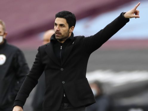 Mikel Arteta wants to see his Arsenal side play their own way against Liverpool on Saturday (Paul Childs/PA)