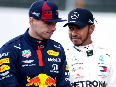 Max Verstappen believes Lewis Hamilton’s (right) dominance has been “a bit boring” for the sport (David Davies/PA)