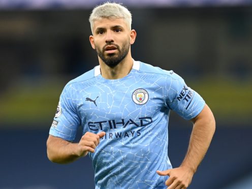 Sergio Aguero hopes to return for Manchester City in the Carabao Cup final (Michael Regan/PA)