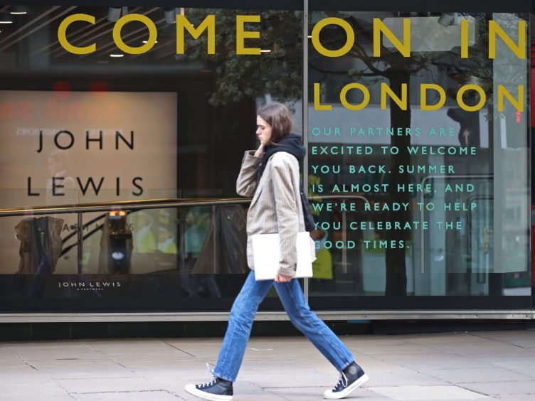 John Lewis appeared to mock Boris Johnson by suggesting it had something for ‘almost’ everyone (Yui Mok/PA)
