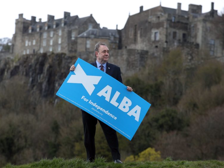 Alex Salmond said the SNP and the Greens would ‘kick the independence timetable down the road’ (Andrew Milligan/PA)