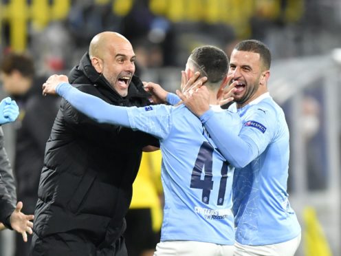 Manchester City continue their Champions League quest against Paris St Germain (PA Wire via DPA/PA)