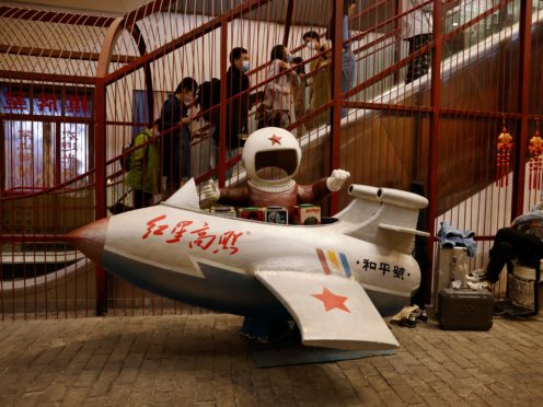 China’s economic growth surged to 18.3% compared to a year earlier in the first quarter of this year as factory and consumer activity recovered from the coronavirus pandemic (Ng Han Guan/AP)