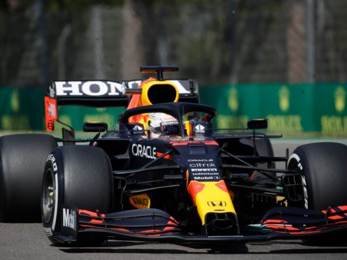 Max Verstappen broke down in second practice in Imola (Luca Bruno/AP)