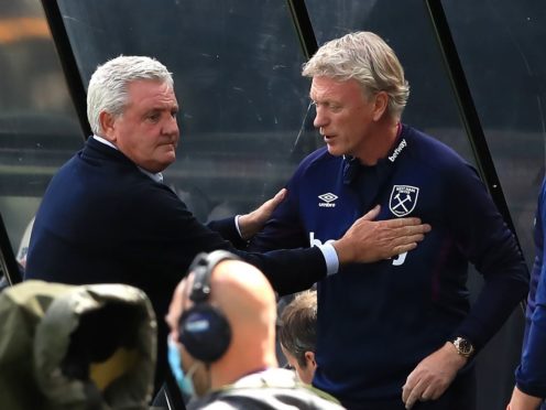Steve Bruce, left, is not taking Newcastle’s safety for granted (Owen Humphreys/PA)