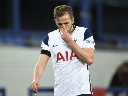 Harry Kane suffered an ankle injury in the 2-2 draw at Everton (Peter Powell/PA)
