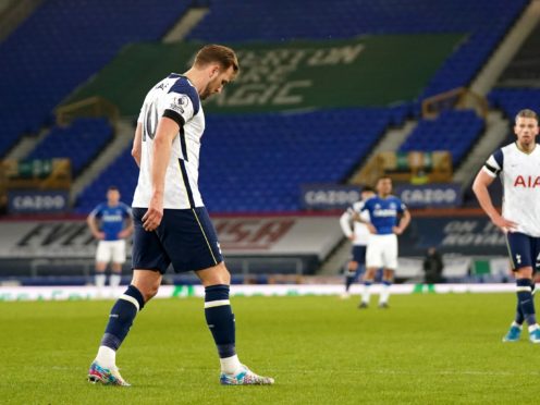Harry Kane suffered more ankle woe as he limped off against Everton (Jon Super/PA)