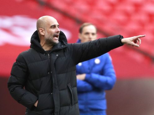 Manchester City manager Pep Guardiola appears uncomfortable with some of the concepts behind the European Super League (Ian Walton/PA)