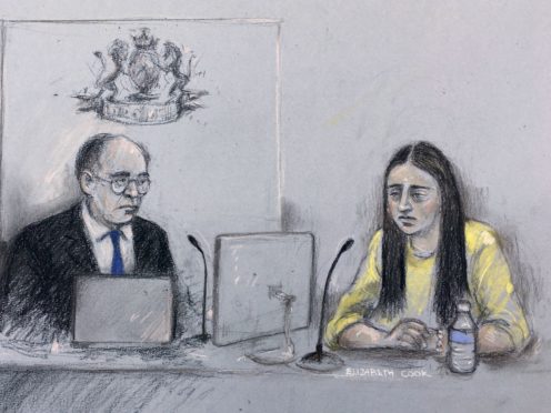 Stephanie Szczotco in the Guildhall in London giving evidence during the inquest into the terror attack at the Fishmongers’ Hall (Elizabeth Cook/PA)