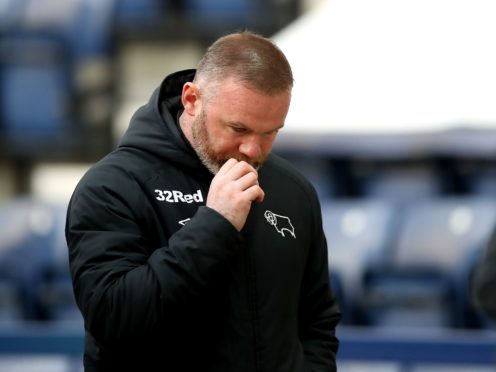 Wayne Rooney and Derby had a bad night at Preston (Martin Rickett/PA)