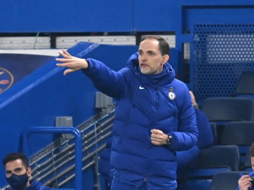 Thomas Tuchel’s Chelsea ground out a goalless draw with 10-man Brighton (Neil Hall/PA)