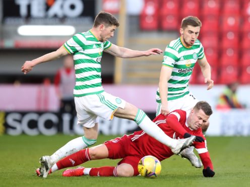 Celtic’s Ryan Christie (left) is nearing the end of his contract (Jane Barlow/PA)