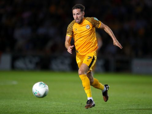 Robbie Willmott was ineligible for Exeter’s match against his parent club Newport (Nick Potts/PA).