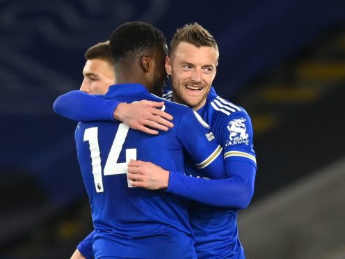 Jamie Vardy ended his goal drought against West Brom (Michael Regan/PA)