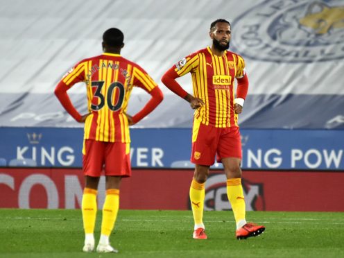 West Brom lost 3-0 at Leicester on Thursday (Rui Vieira/PA)